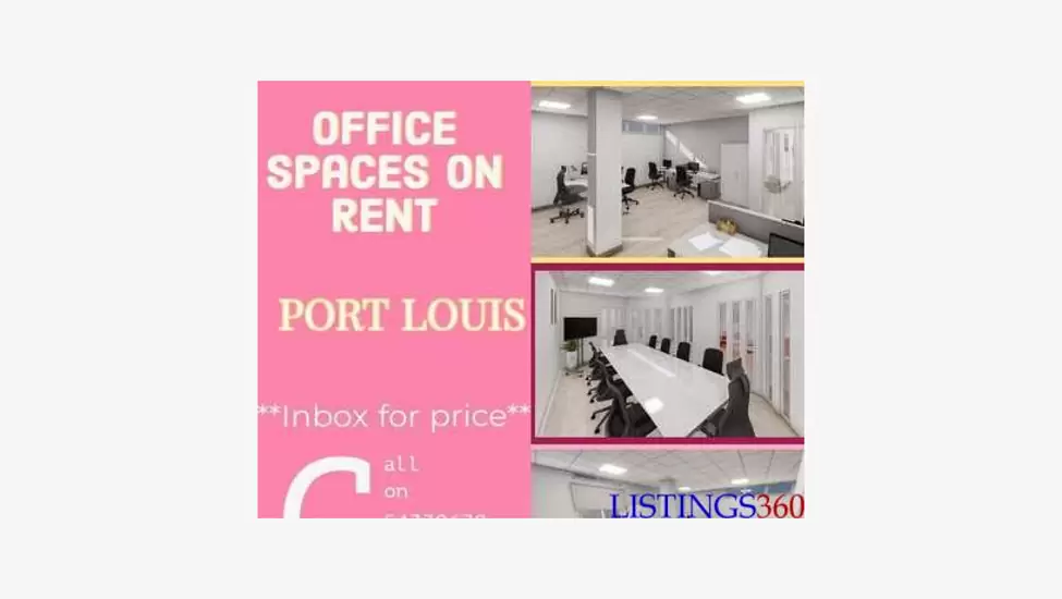 11,000 ₨ Office Space On Rent Port Louis Inbox For Price
